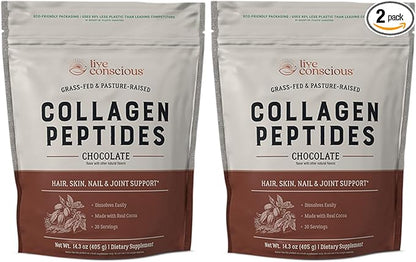 Live Conscious Collagen Peptides Powder (2-Pack)