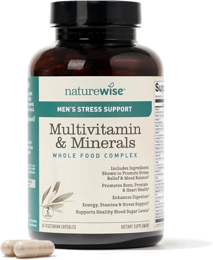 NatureWise Multivitamin for Men + Stress 60 Capsules[1-Month Capsules[1-Month Supply]