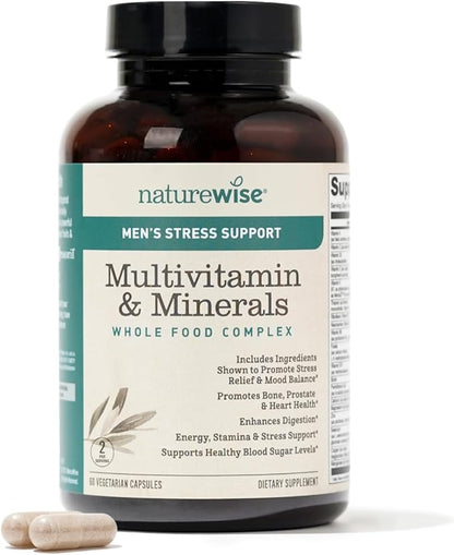 NatureWise Multivitamin for Men + Stress 60 Capsules[1-Month Capsules[1-Month Supply]