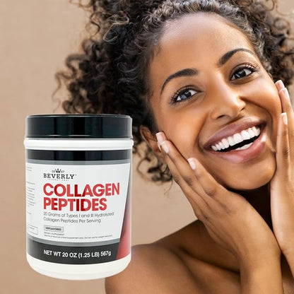 Beverly International Collagen Peptides Protein Powder. 18 grams 20 oz.