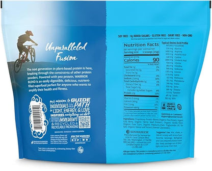 Sunwarrior Vegan Protein Powder Plant-Based USDA Organic | BCAA Amino Acids Hemp Seed | Keto Friendly Soy, Dairy, Gluten, & Synthetic Free Non-GMO | Vanilla 90 Servings 17g