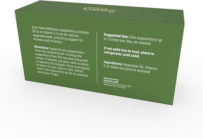 Vitamin E Suppositories 35 IU 24 Count
