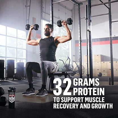Muscle Milk Genuine Protein Powder, Chocolate, 1.93 Pounds, 12 Servings, 32g Protein, 3g Sugar,