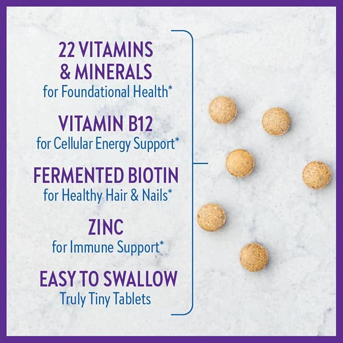 New Chapter Tiny Tabs Multivitamin 20+ Nutrients D3 + 192 Count