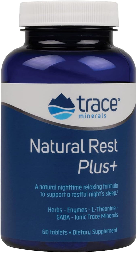Trace Minerals | Natural Rest Plus 60 Tablets, 30 Servings