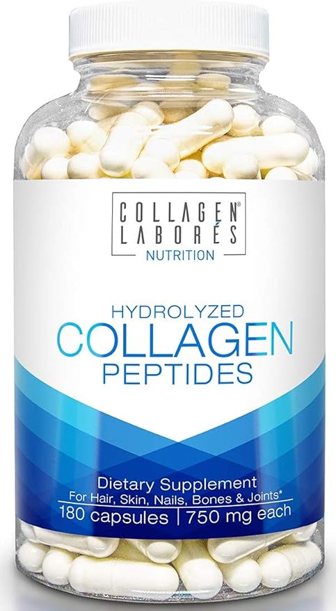 Pure Hydrolyzed Collagen Peptides – Dietary 180 Capsules