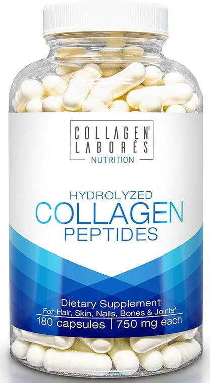 Pure Hydrolyzed Collagen Peptides – Dietary 180 Capsules