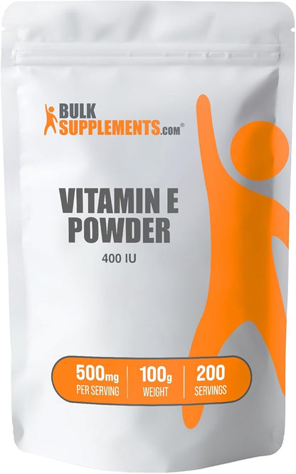 BulkSupplements.com Vitamin E 400 IU Powder 500mg per 100g (3.5 (3.5 oz) 1)