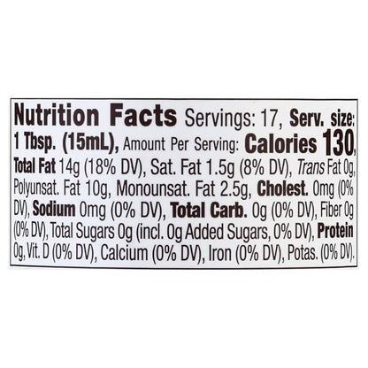 La Tourangelle, Roasted Walnut Oil, Plant-Based Source of Omega-3 Fatty Acid, Cooking, Baking, & Beauty, 8.45 fl oz