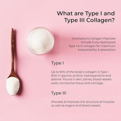 VitaMedica Unflavored Collagen Peptides Powder 48 Servings