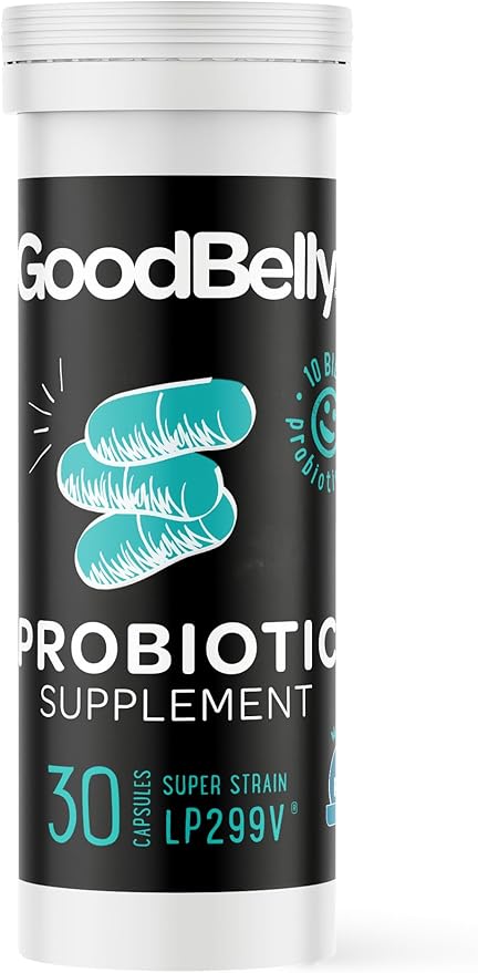 GoodBelly Probiotic Supplement for Digestive Health Support 10 Billion (30 Capsules