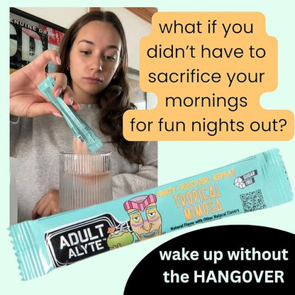 After Alcohol Aid Wellness Vitamins I Restore Better Mornings I Dihydromyricetin DHM & B Vitamins Complex I Antioxidants Supplement and Liver Support I 10 Powder Stick Drink Packets I Unicorn Candy