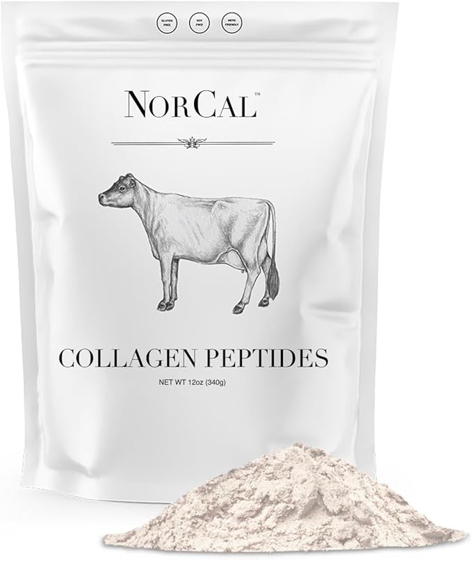 Norcal Hydrolyzed Collagen Peptides, 12oz 20g Protein, 0g Carbs/Fat