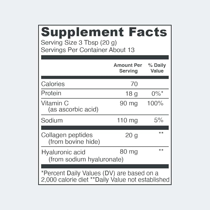 Vital Proteins Collagen Powder Supplement Hydrolyzed 9.33oz