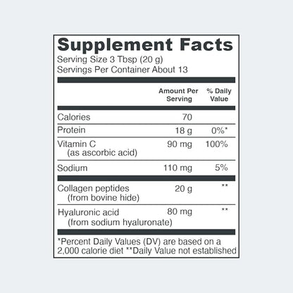 Vital Proteins Collagen Powder Supplement Hydrolyzed 9.33oz