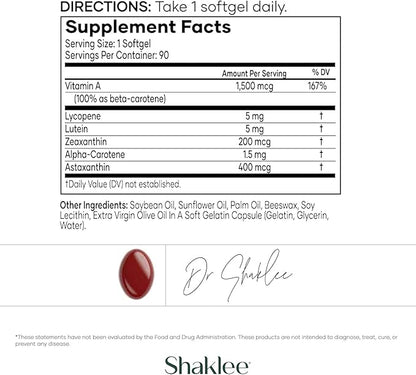 Shaklee - CarotoMax: Advanced Eye Health 6 Key 90 Softgels