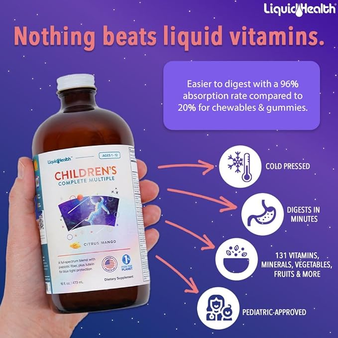 LIQUIDHEALTH 16 Oz Kids Liquid Multivitamin (2-Pack)