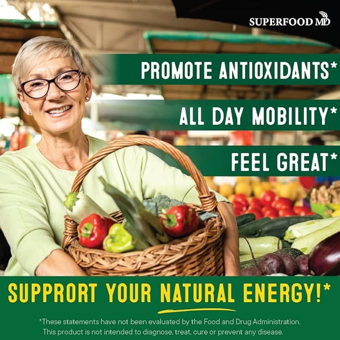 Superfood Fruit and Veggie Supplement 360 Whole 180 Count 2)