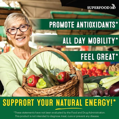 Superfood Fruit and Veggie Supplement 360 Whole 180 Count 2)