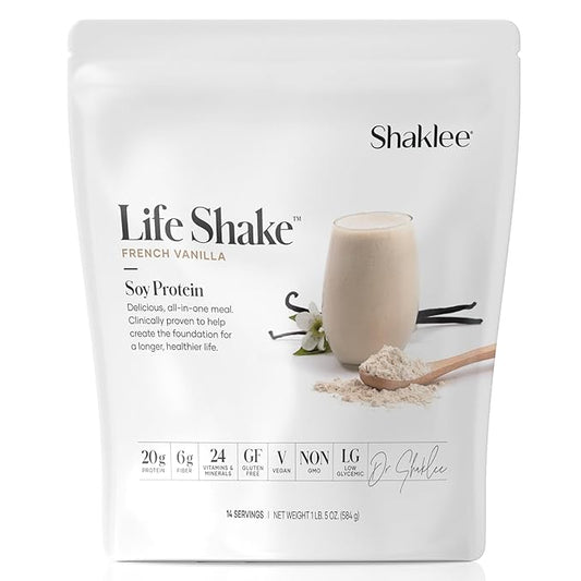 Shaklee Life Shake™ Soy Protein French Vanilla 20g Protein, 6g Fiber, 24 Vitamins 14 Servings