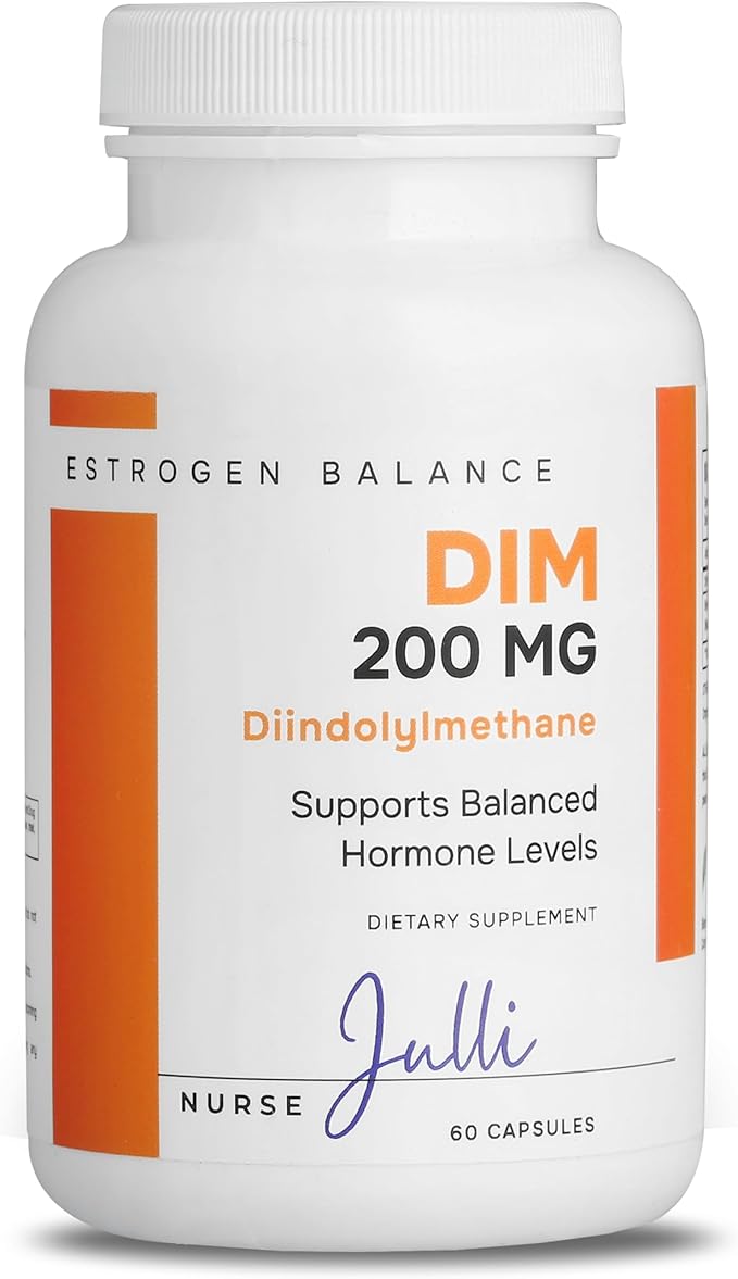 DIM Supplement 200mg | Estrogen Balance for Men and Women | Menopause, PCOS, Hormonal Acne Support & Antioxidant Support for Women | Boosted with Natural Metabolites | Manufactured in the USA | 60 Ct.