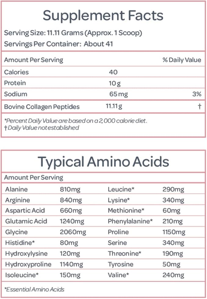 Unflavored Collagen Peptides Powder (41 Servings)