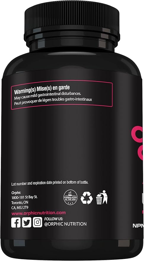 ORPHIC NUTRITION Collagen Peptides Capsules Women,1800mg Multi 90 Caps