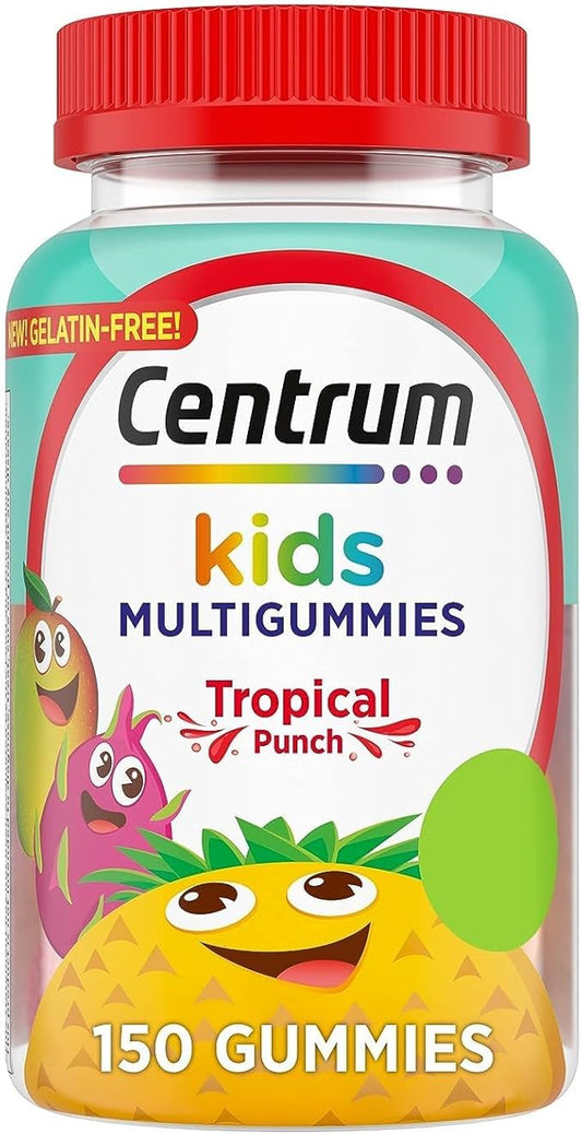Centrum Kids Multivitamin Gummies, Tropical Punch 150 Count, 150 Day