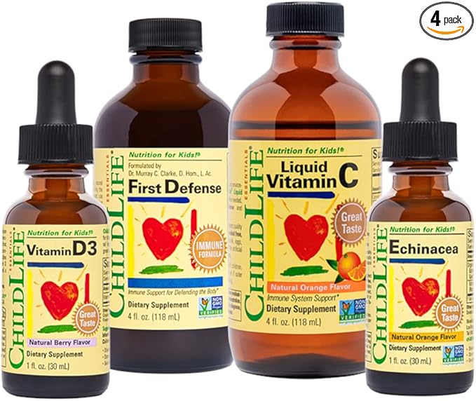 CHILDLIFE ESSENTIALS Immune Support 4-Pack D3 Natural