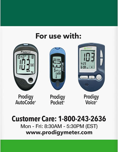 PRODIGY No Coding Blood Glucose Test 50 Strips