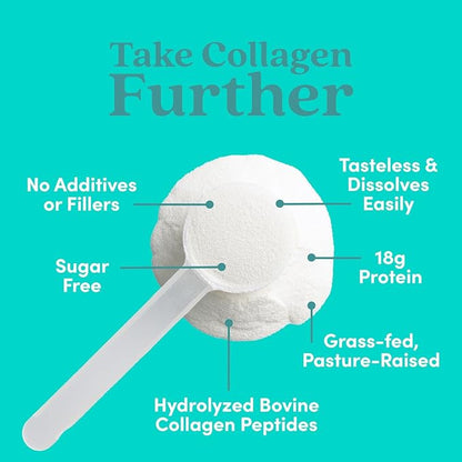 Further Food Unflavored Collagen Peptides Powder, 1 & 3 Protein, 9.88 oz