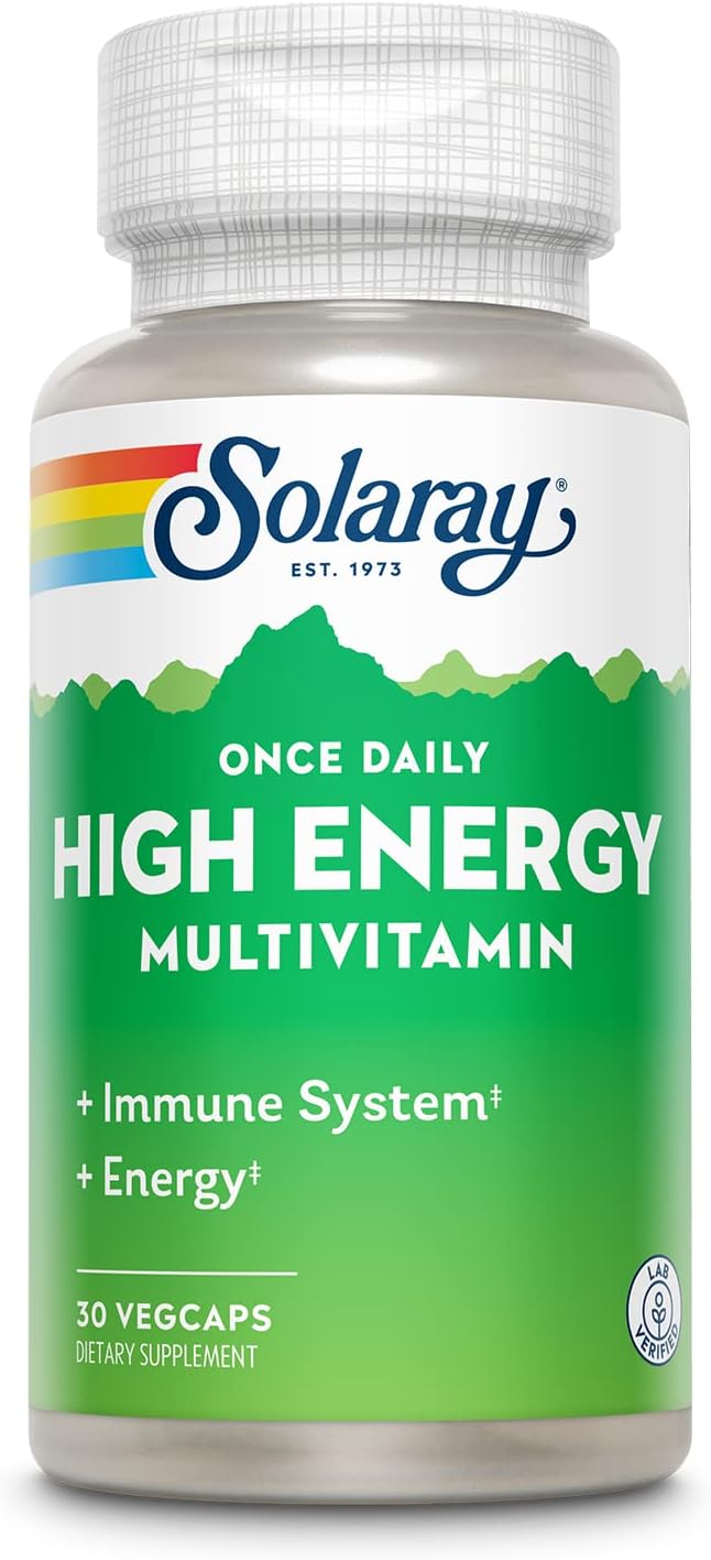 SOLARAY Once Daily High Energy Multivitamin, 30 Servings, 30 VegCaps