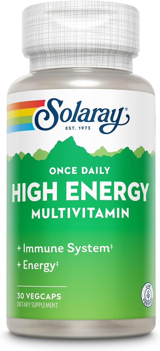 SOLARAY Once Daily High Energy Multivitamin, 30 Servings, 30 VegCaps