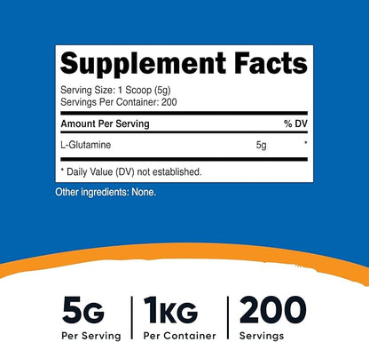 Nutricost L-Glutamine Powder 1 KG
