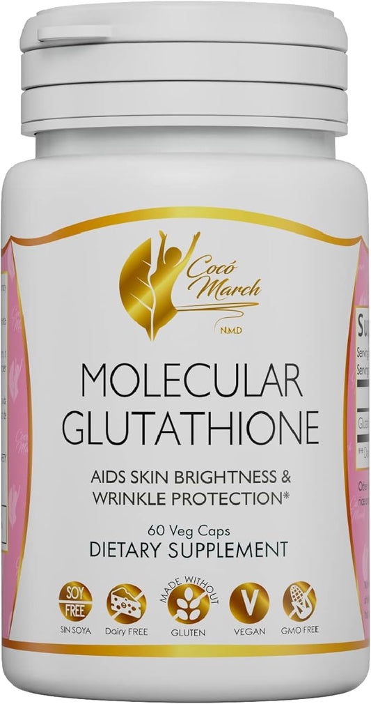 Coco March Molecular Glutathione 500 mg 60 Veg 60 Servings