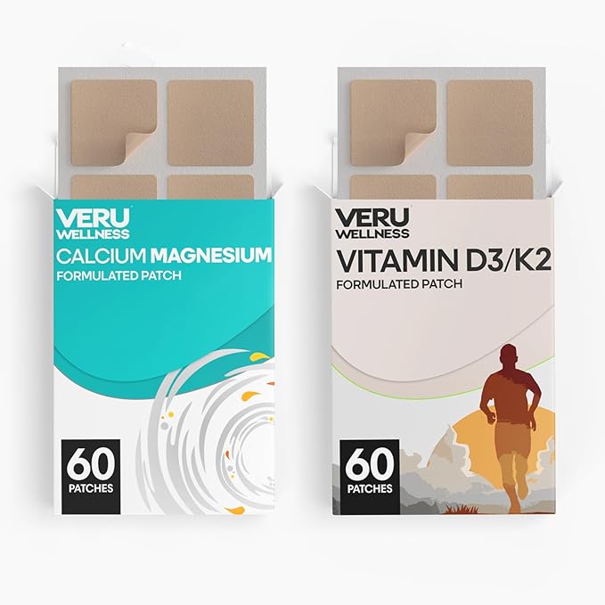Bone Health Complete Duo Lifestyle Patch D3/K2, Calcium 8-10 Hours (60 Days)