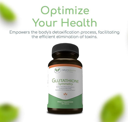 Glutathione Symmetry | S-Acetyl Glutathione Supplement 120 caps