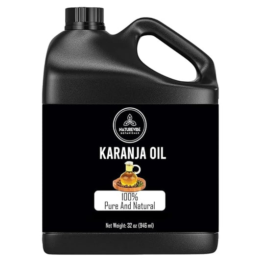 Naturevibe Botanicals Karanja Oil 32 Ounces 100% Pure