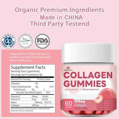 YiLing Suger Free Hydrolyzed Collagen Gummies