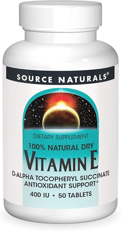 Source Naturals Vitamin E, 400 iu 50 Tablets