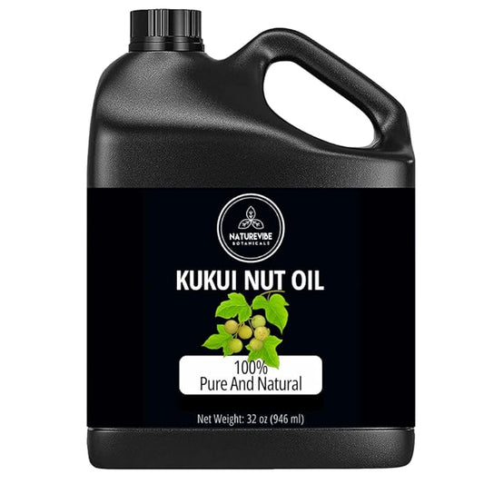 Naturevibe Botanicals Kukui Nut Oil 32 Ounces 100% Pure