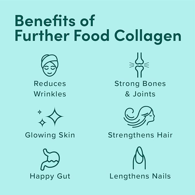 Further Food Unflavored Collagen Peptides Powder, 1 & 3 Protein, 9.88 oz