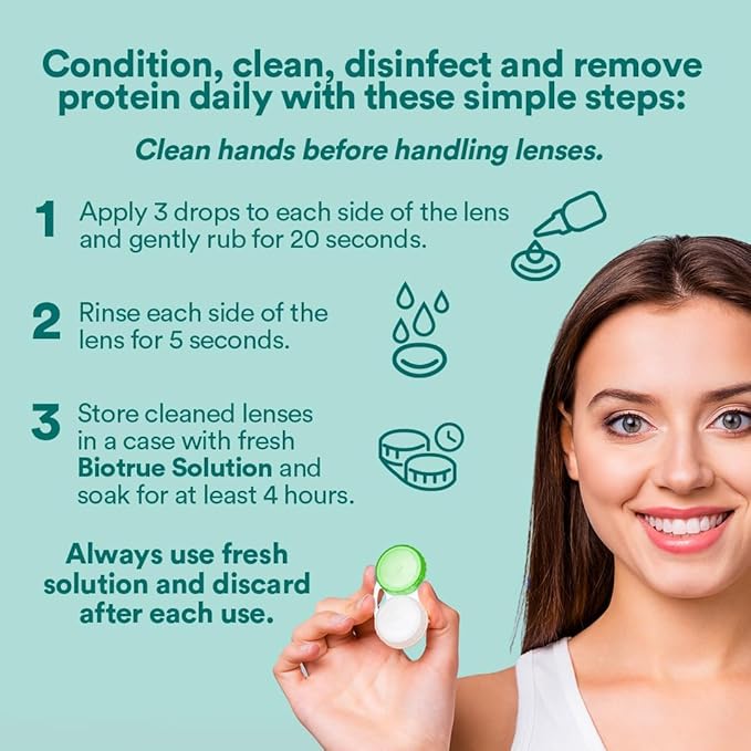 Biotrue Contact Lens Solution, Multi-Purpose Solution 10 FL 2)