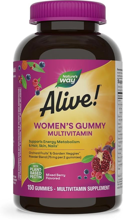 Nature's Way Alive! Women's Daily Gummy 16 Vitamins 150 Gummies