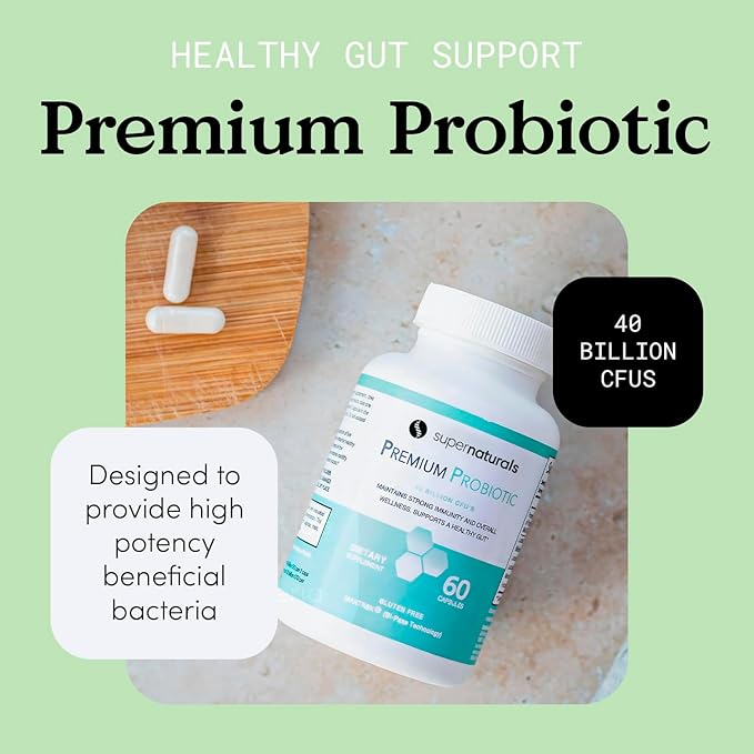 Premium Probiotics, 40 Billion CFU Probiotics 60 Probiotic
