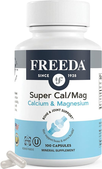 Freeda Super Cal/Mag Calcium Magnesium (100 Capsules)