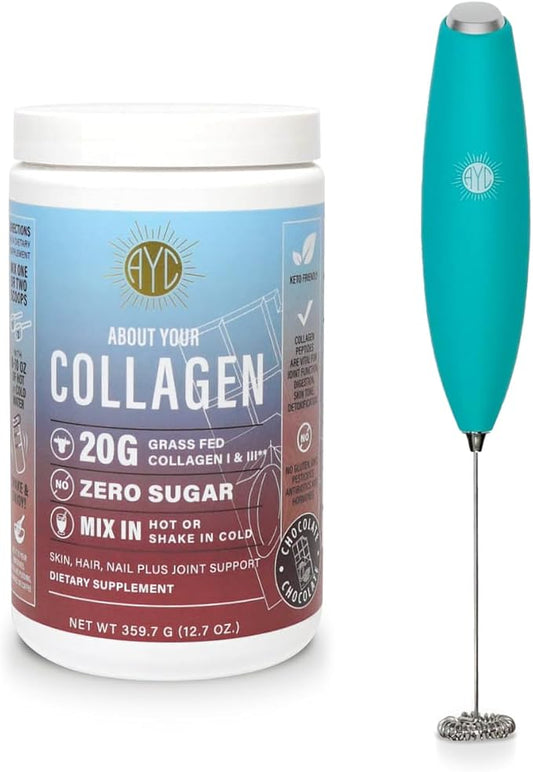 Chocolate Peptides Powder, Grass Fed Hydrolyzed 1&3 Collagen, (30 Servings)