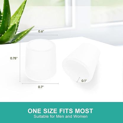 Welnove Pinky Toe Sleeves Protectors 12-Pack Aloe