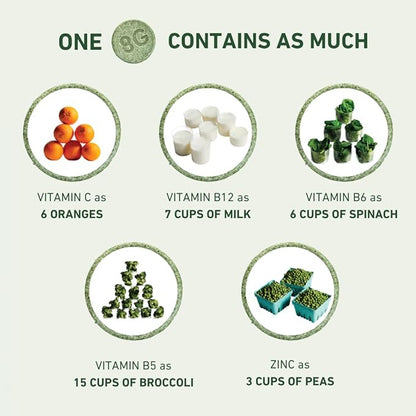 8Greens Supergreens Tablets | Super Greens Powder Superfood Tablet, Metabolism Immunity & Focus, Daily Greens Effervescent Tablets, Organic: Aloe Vera, Spirulina, Chlorella, Energy, 30 Servings
