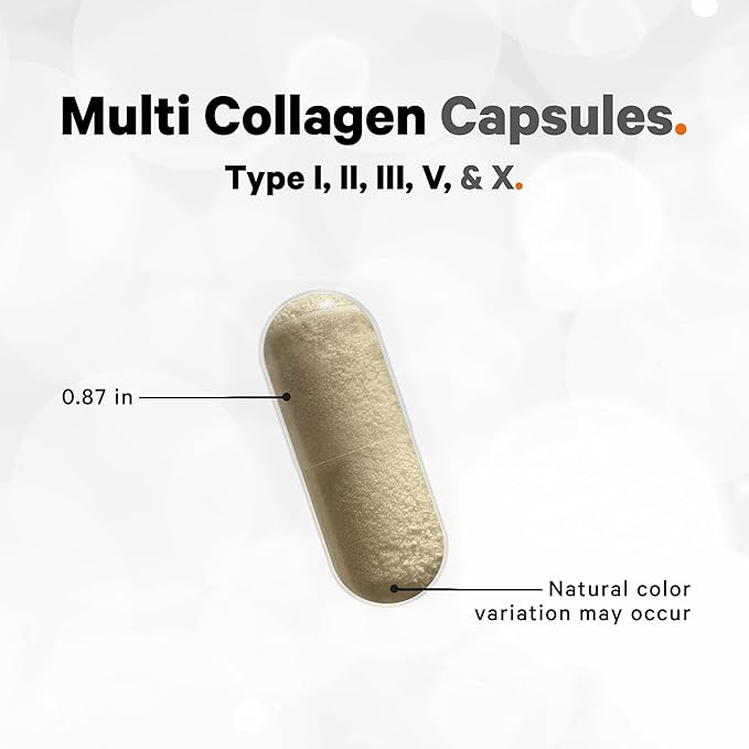 Codeage Multi Collagen Peptides Protein Capsules, 5 Collagen 90 Count